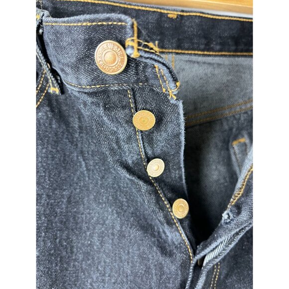 Levi Strauss & Co 501 XX Straight Fit Black Button Fly Jeans, Men's Size 38/34 - Picture 6 of 13
